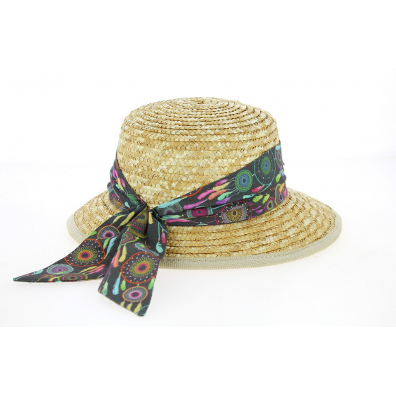 Casquette Femme Léa paille Naturel - Traclet