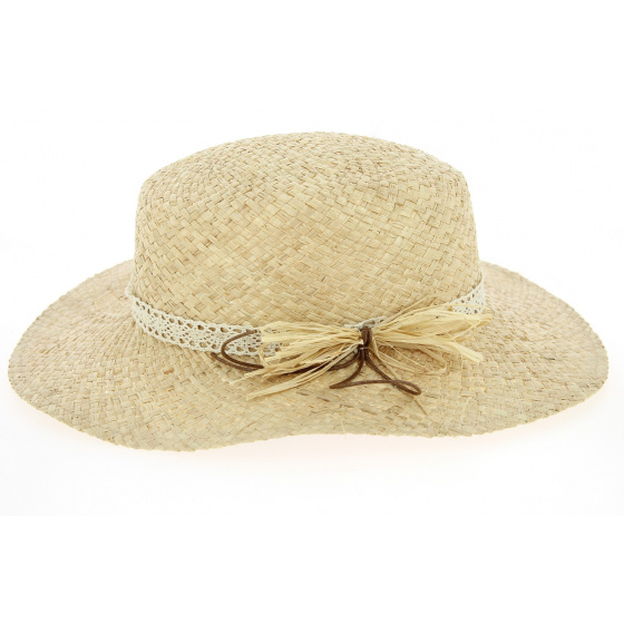 Canotier / Chapeau Traveller Labasa Paille Naturelle - Traclet