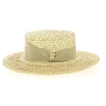 Matador Natural Straw Boater Hat - Traclet Reference: 10558 | Traclet Hatmakers
