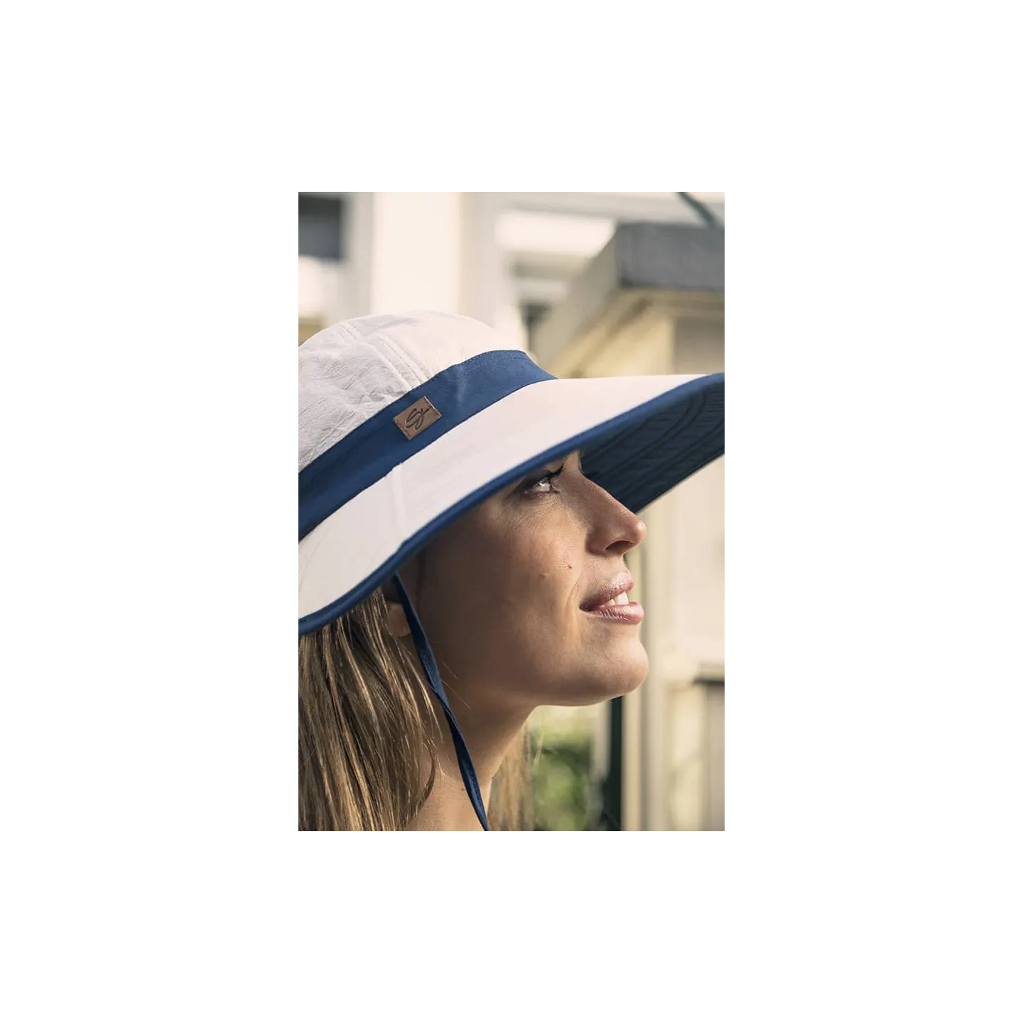 Casquette Cannoise Blanc & Bleu Marine- Soway Reference : 10560 | Chapellerie Traclet