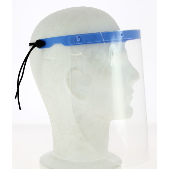 Visière Plastique de Protection Bleue- Traclet