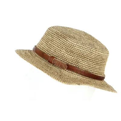 Canotier Manakara Paille Raphia Naturel- Traclet Reference : 10575 | Chapellerie Traclet