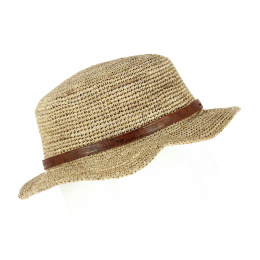 Manakara straw boat Natural Raphia- Traclet
