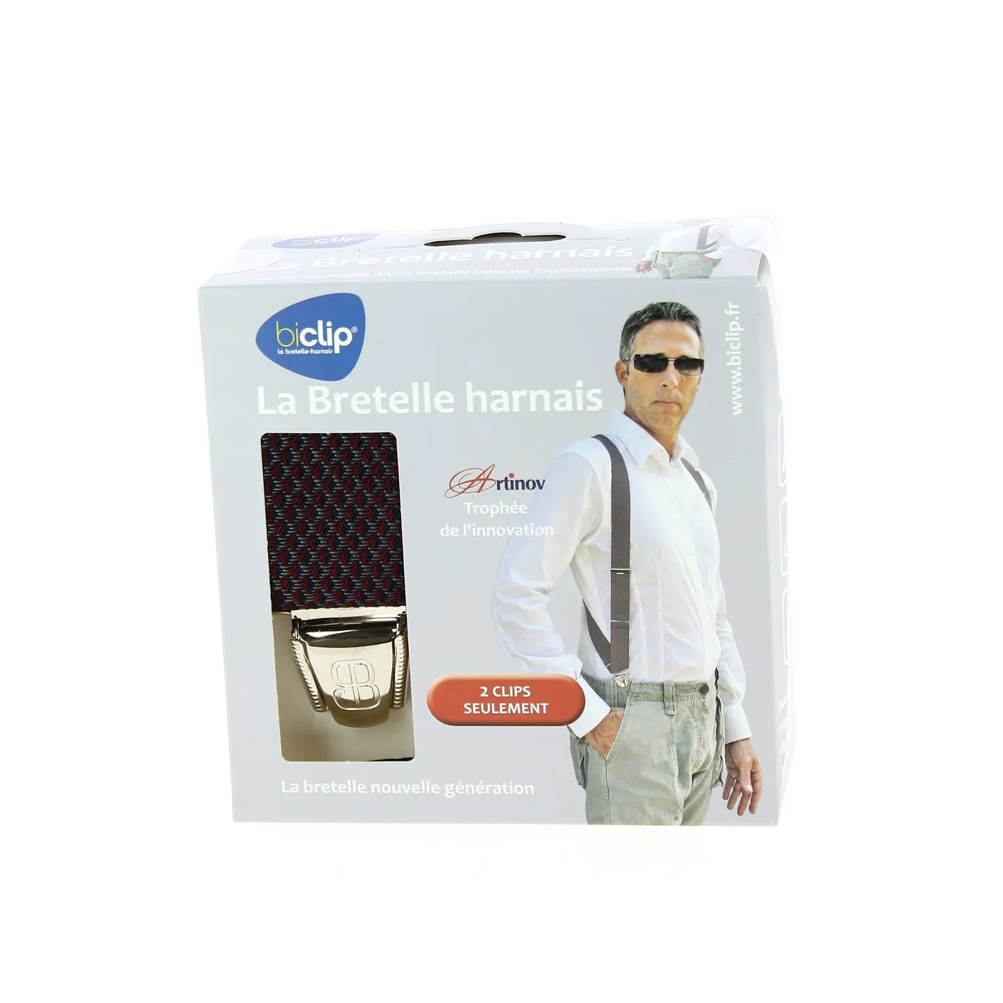 Bretelles Harnais Biclip® Fantaisie Losange Bordeaux- Biclip Reference : 10586 | Chapellerie Traclet