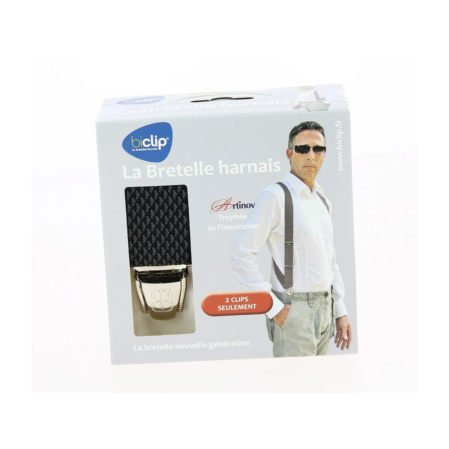 Biclip® Fancy Diamond Black Harness Suspenders - Biclip Reference: 10587 | Chapellerie Traclet