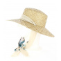 Milazzo Natural Straw Sun Hat with Scarf - Traclet
