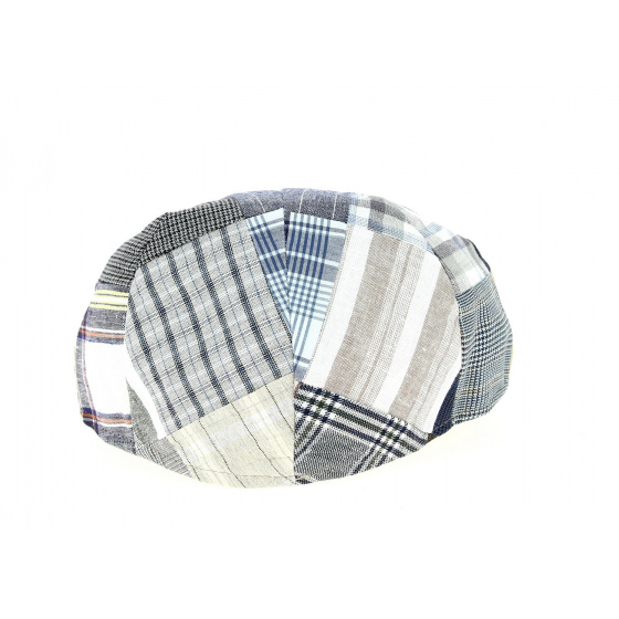 Casquette Plate Boho Style Patchwork Coton Gise- Traclet Casquette Plate Boho Style Patchwork Coton Gise- Traclet