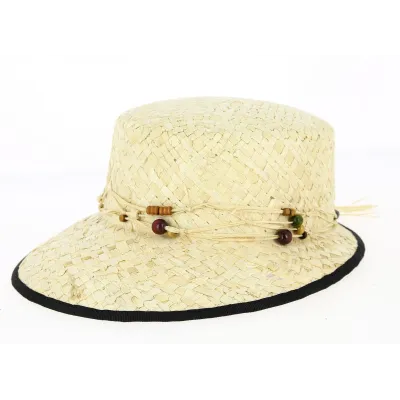 Casquette Paille Sylvie Naturelle- Traclet Reference : 1403 | Chapellerie Traclet
