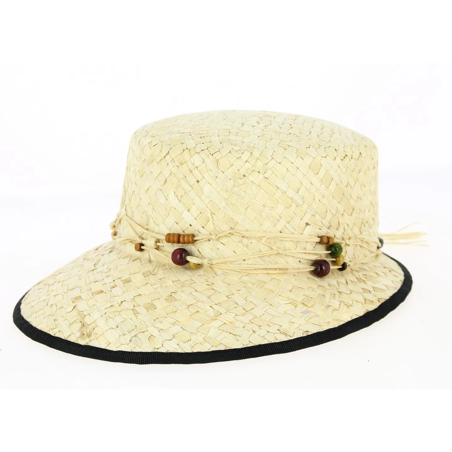 Casquette Paille Sylvie Naturelle- Traclet Reference : 1403 | Chapellerie Traclet