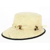 Casquette Paille Sylvie Naturelle- Traclet Reference : 1403 | Chapellerie Traclet