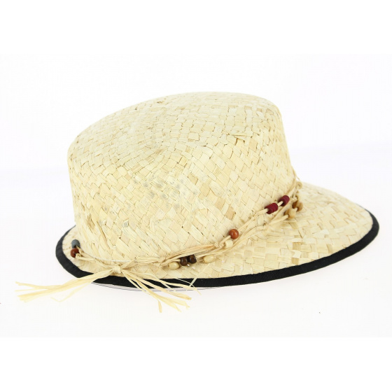 Natural Sylvie Straw Cap - Traclet
