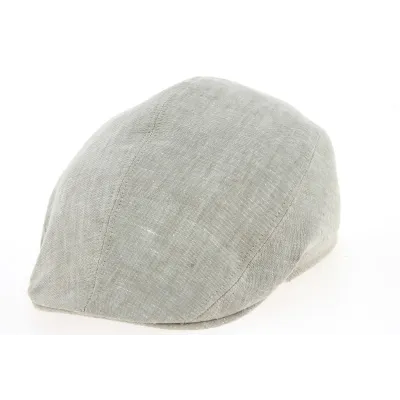 Casquette Plate Brighton Lin Sable- Crambes  Reference : 10592 | Chapellerie Traclet