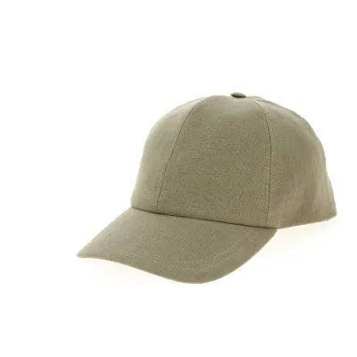 Baseball Cap Nezel Linen Hazelnut - Crambes Reference: 10596 | Traclet Hat Shop