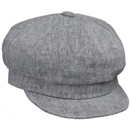 Casquette Gavroche Montsoreau Lin Grise- Traclet