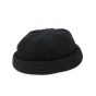 Black Wool Docker Beanie - Traclet