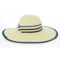 Natural Paper Straw Palma Wide-Brim Hat - Betmar