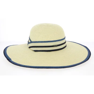 Natural Paper Straw Palma Wide-Brim Hat - Betmar Reference: 10603 | Traclet Hat Shop