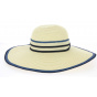 Natural Paper Straw Palma Wide-Brim Hat - Betmar
