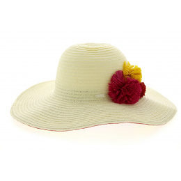 St Tropez Natural Paper Straw Sun Hat - Betmar