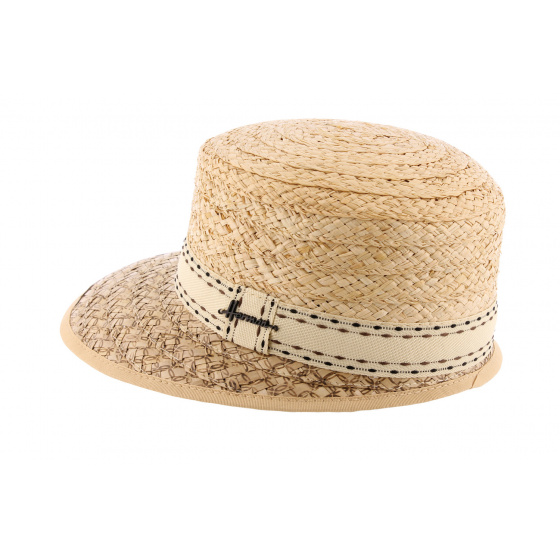 Alice straw cap fancy ribbon - Herman