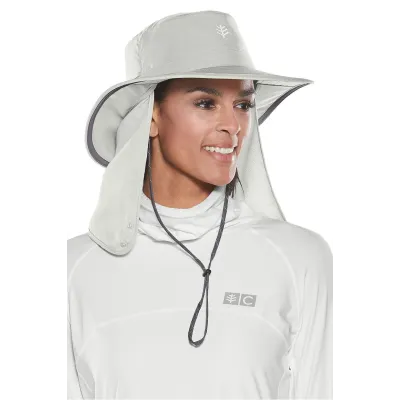 Chapeau Convertible Boating UPF 50+ Gris- Coolibar Reference : 10621 | Chapellerie Traclet