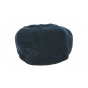 8-rib Desgrange Cap Navy Blue Linen- Crambes