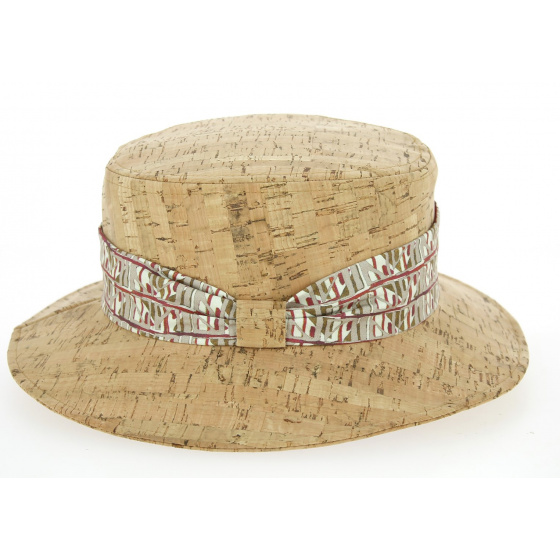 Chapeau Femme Paule Liège Naturel- Crambes Chapeau Femme Paule Liège Naturel- Crambes