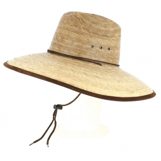 Chapeau Traveller Twilight Larges Bords Paille Naturelle- BullHide