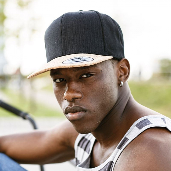 Casquette Snapback Cork Noire- Traclet