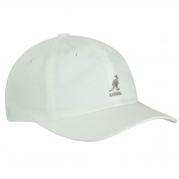 Washed Baseball Cap Cotton White- Kangol