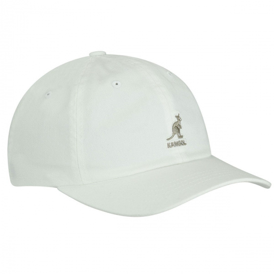Casquette Washed Baseball Coton Blanche - Kangol