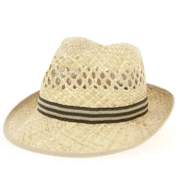 Denis Natural Straw Trilby Hat - Traclet Reference: 10636 | Traclet Hatmakers