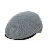 Amos Flat Cap Cotton & Linen Navy Blue - Traclet Reference: 10637 | Traclet Hatmakers