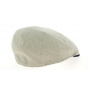 Ron Beige & Linen Denim Flat Cap - Traclet