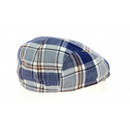 Flat Cap Teddy Cotton Blue Stripe- Traclet