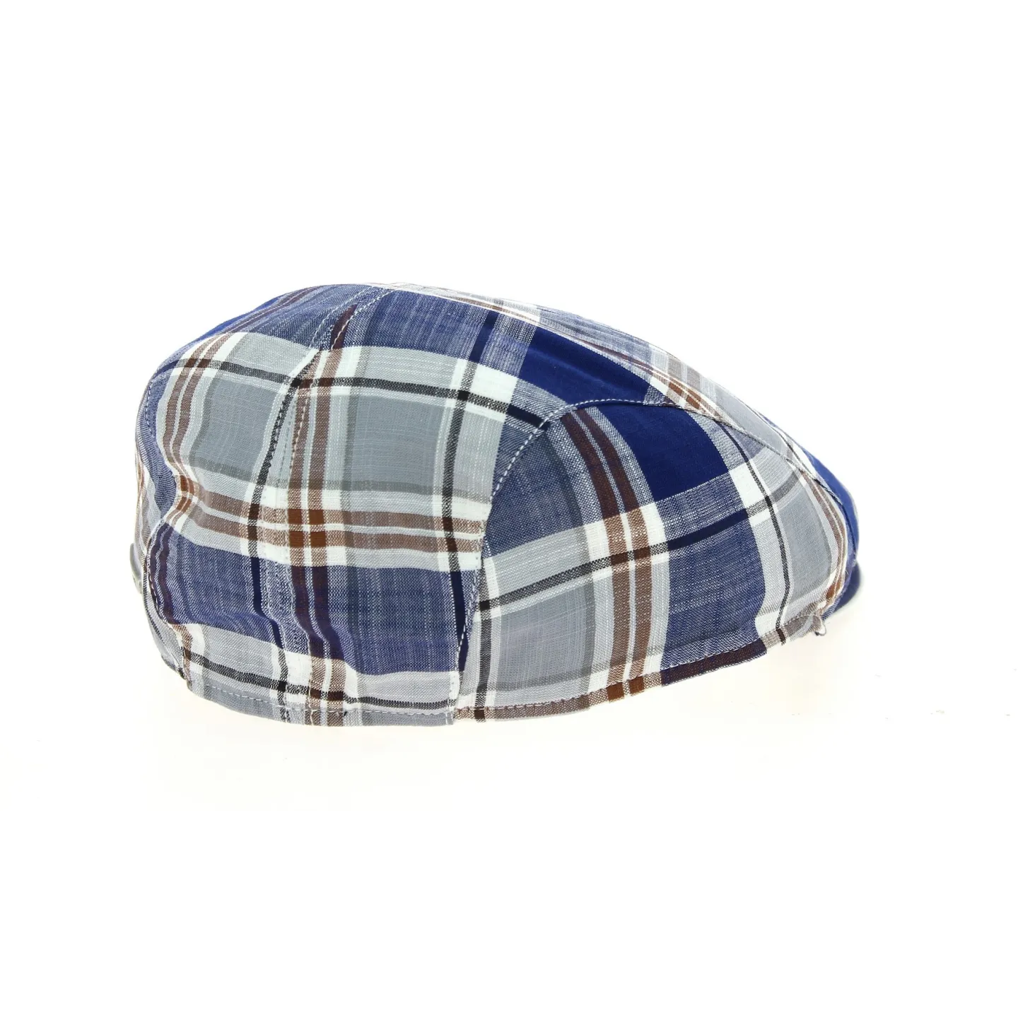 Casquette Plate Teddy Coton Rayure Bleue- Traclet Reference : 10639 | Chapellerie Traclet