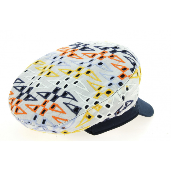 Multicolored Cotton Sailor Cap Patricia - Traclet