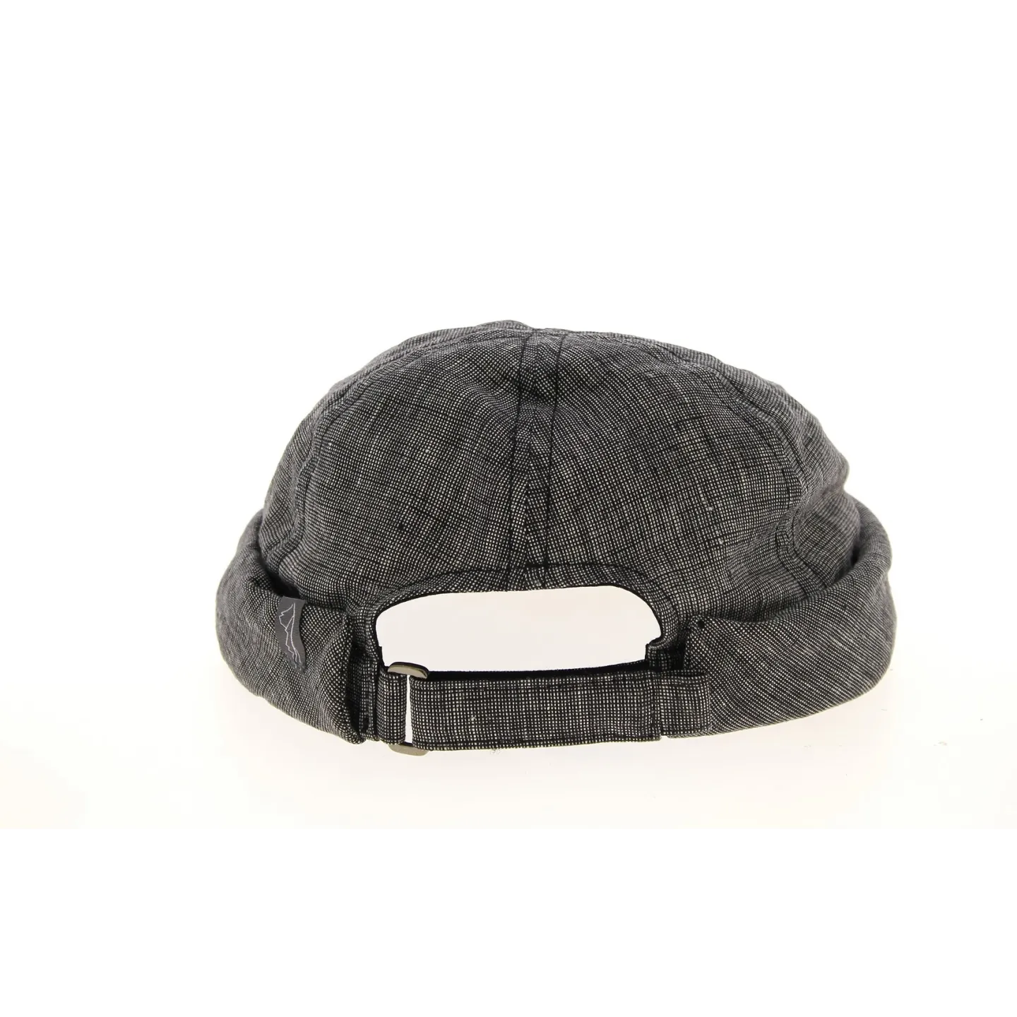 Bonnet Docker Cooper Coton & Lin Noir/Blanc-Mtm Reference : 10645 | Chapellerie Traclet
