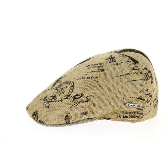Nerone Jute & Cotton Natural Curved Cap - Traclet Nerone Jute & Cotton Natural Curved Cap - Traclet