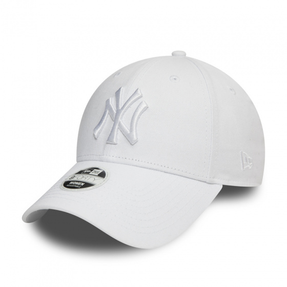 Women's NY Yankees White Cotton Baseball Cap - New Era