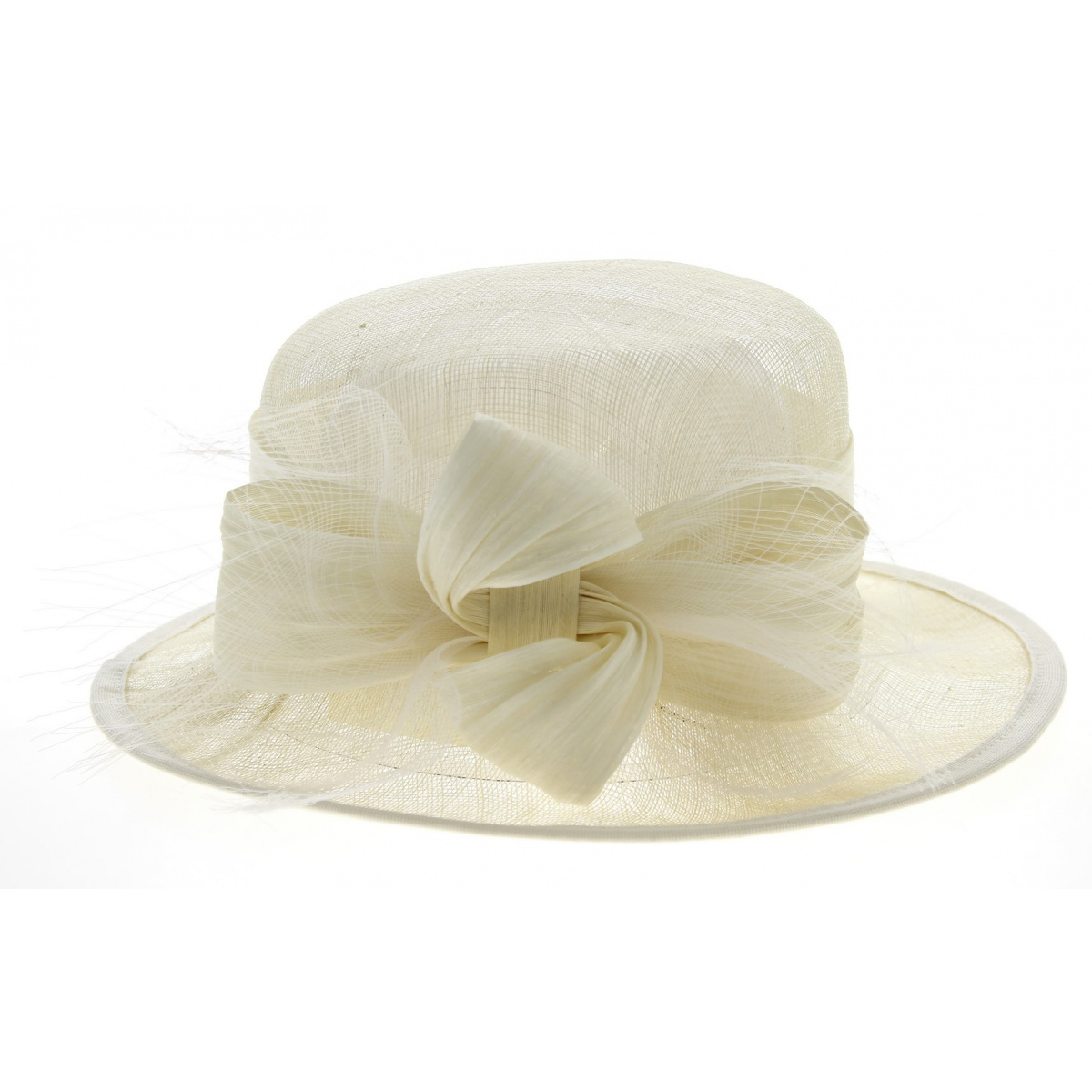 Ceremonial Hat Carmen Straw Ivory 