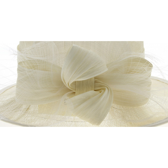 Carmen Ivory Ceremonial Hat - Traclet Carmen Ivory Ceremonial Hat - Traclet