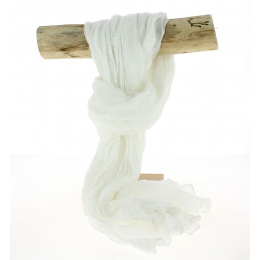 White Cotton Twisted Cheche - Traclet