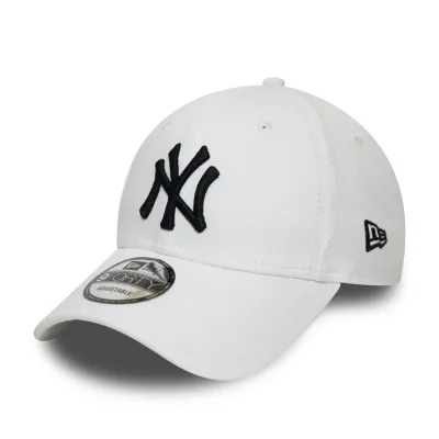 NY Yankees Essential 9Forty Cotton White Cap - New Era Reference: 10668 | Traclet Hat Shop
