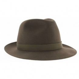 Chapeau Fédora Le Chazelles Feutre Poil Marron - Fléchet