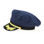 Navy Cotton Captain's Cap - Traclet