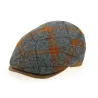 Casquette Plate Vérone Laine Grise & Orange- Traclet Reference : 10678 | Chapellerie Traclet