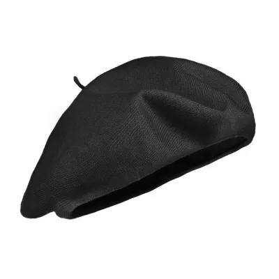 Authentic Summer Cotton Beret Black - Heritage by Laulhère Reference: 10679 | Chapellerie Traclet
