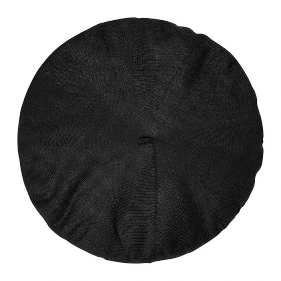 Authentic Summer Cotton Beret Black - Heritage by Laulhère