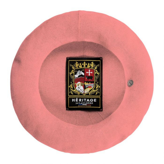 Authentic Summer Cotton Beret Coral - Heritage by Laulhère
